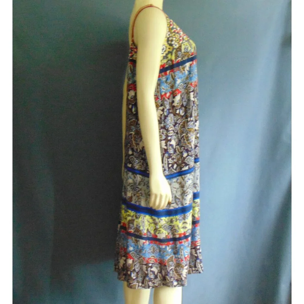 One September Anthropologie Embroidered Cosima Summer Sleeveless Sun Dress Sm - Picture 7 of 12